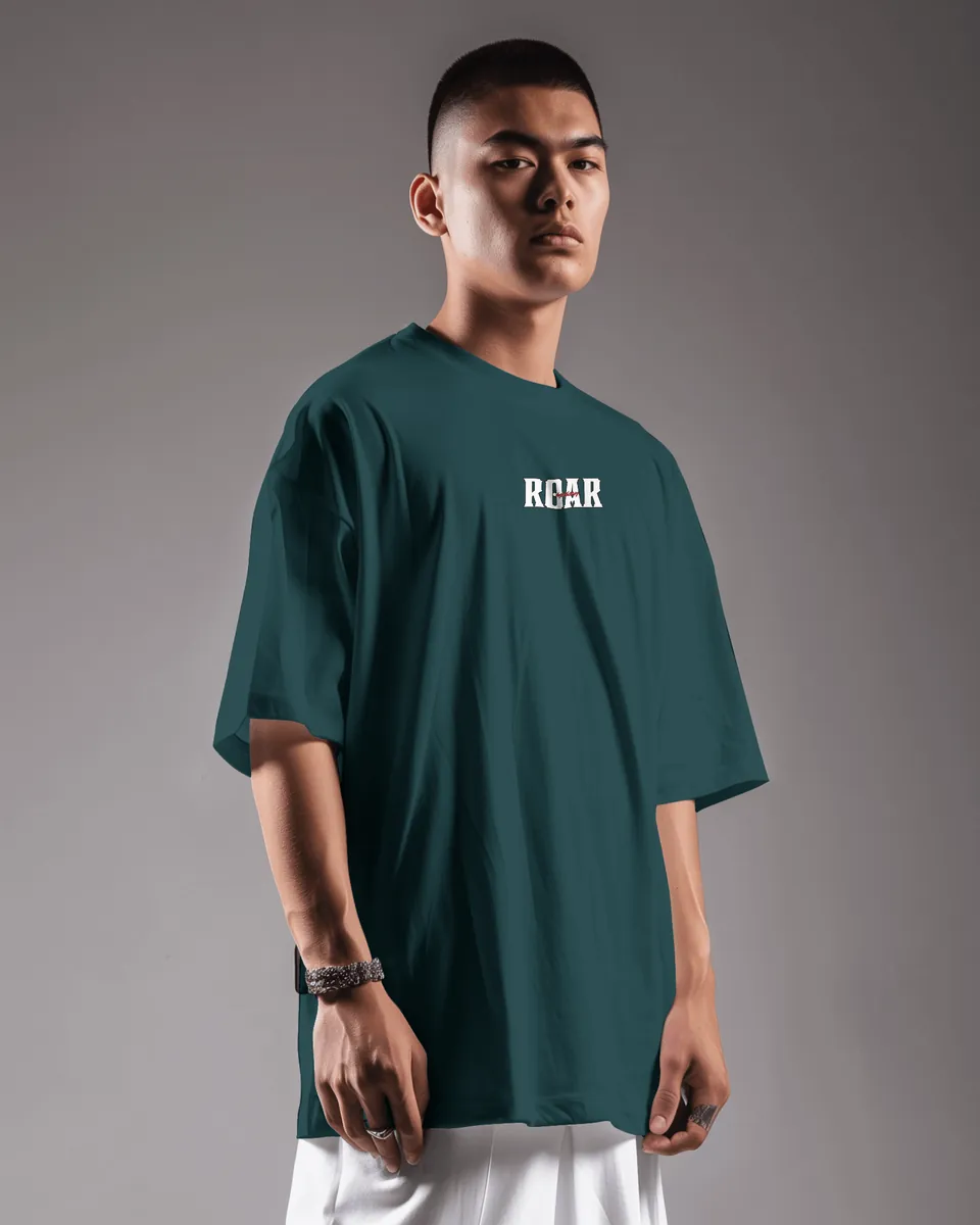 Roar Green Oversized Classic T-Shirt Minicon Roar Green Oversized Classic T-Shirt printed t-shirt for men