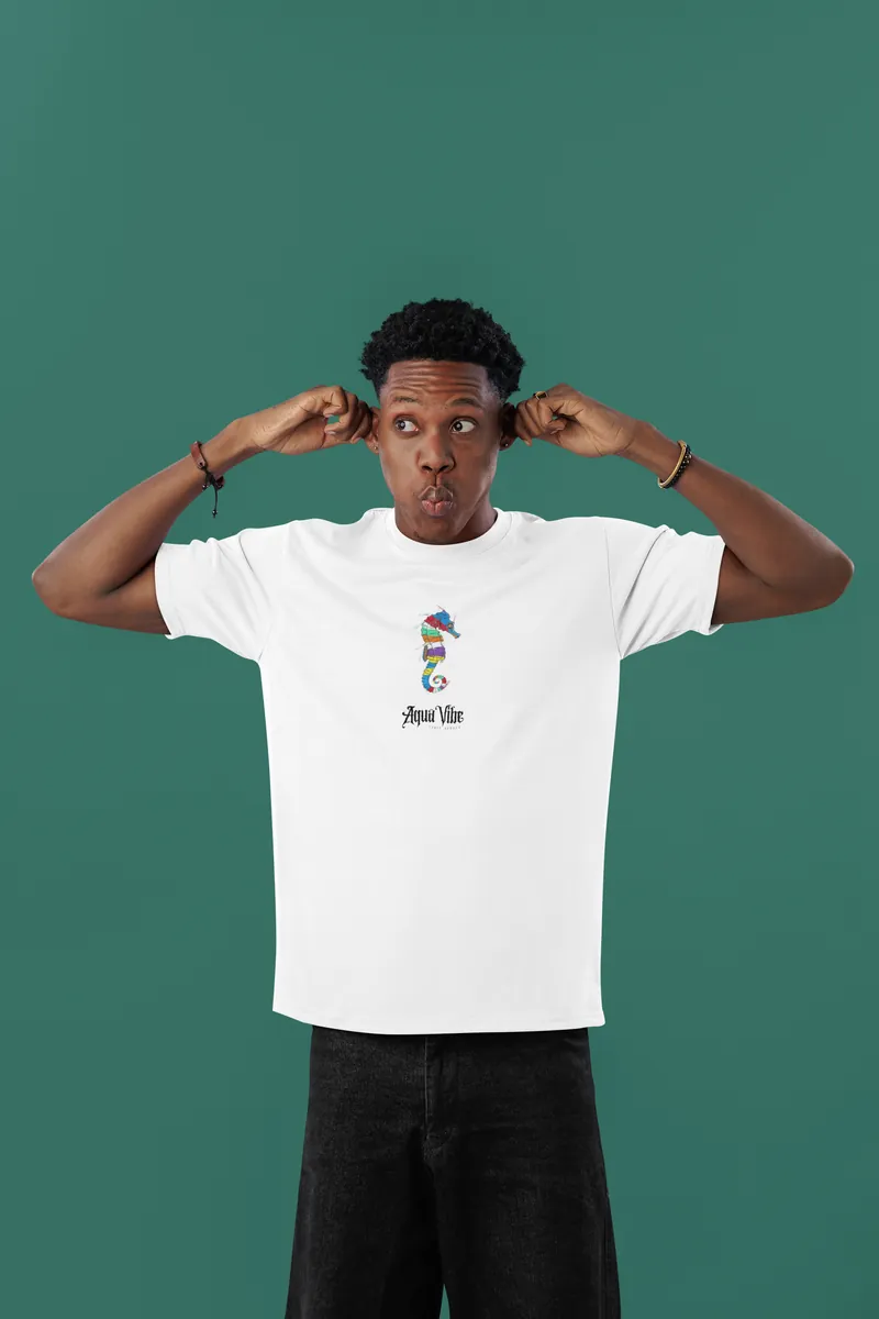 Seahorse White Classic Regular T-Shirt Minicon Seahorse White Classic Regular T-Shirt regular fit t-shirt for men India