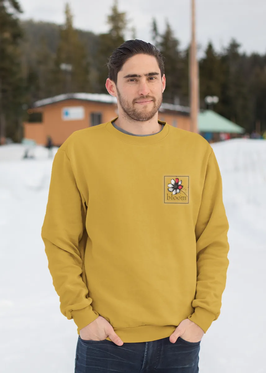 Bloom Yellow Mustard Sweatshirt Minicon Bloom Yellow Mustard Sweatshirt minimalist aesthetic t-shirt for men